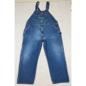 Key Imperial Bib Overalls Men's 46x30 Aristocrat Workwear Blue Denim